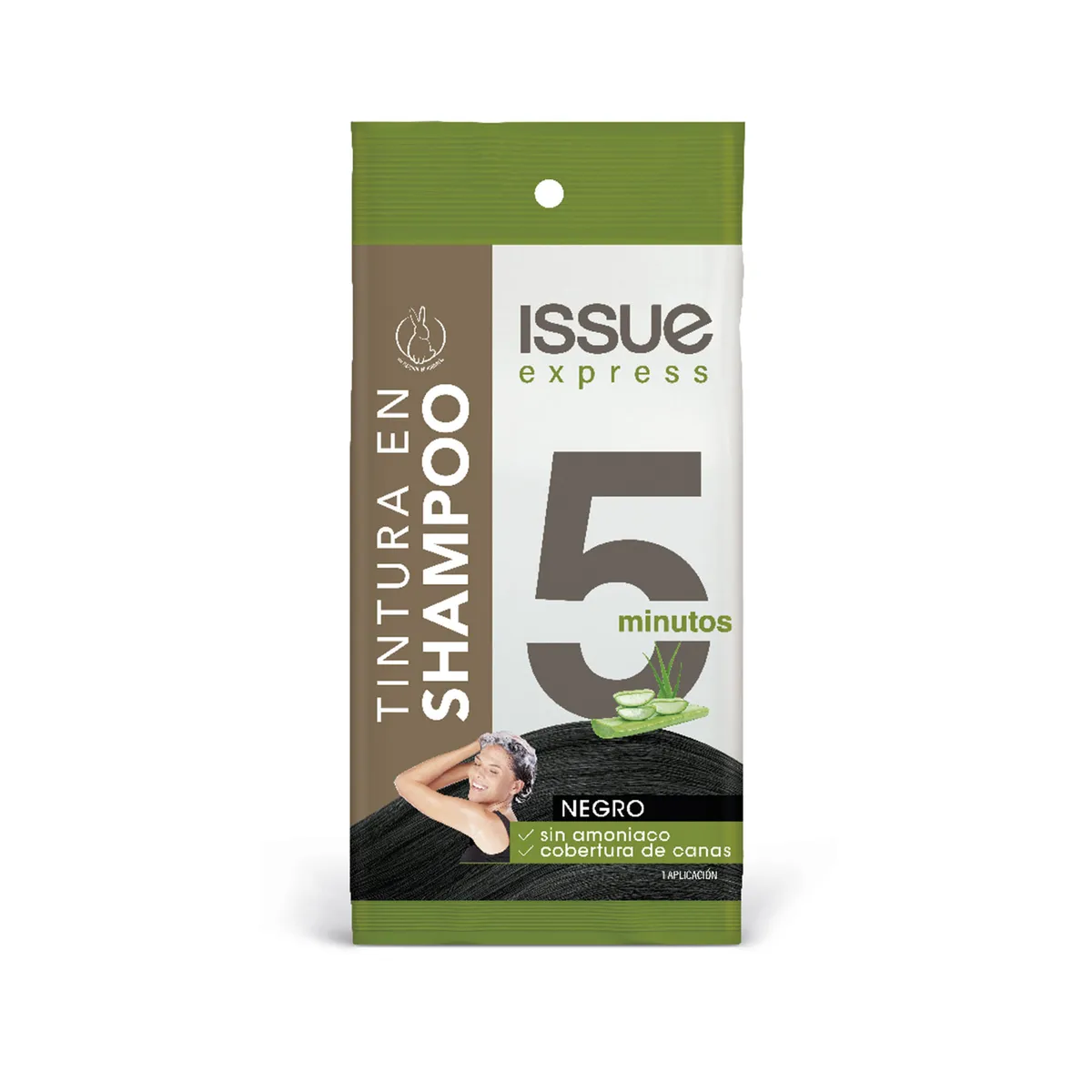 Tintura en shampoo Issue 5 min negro 1 uni