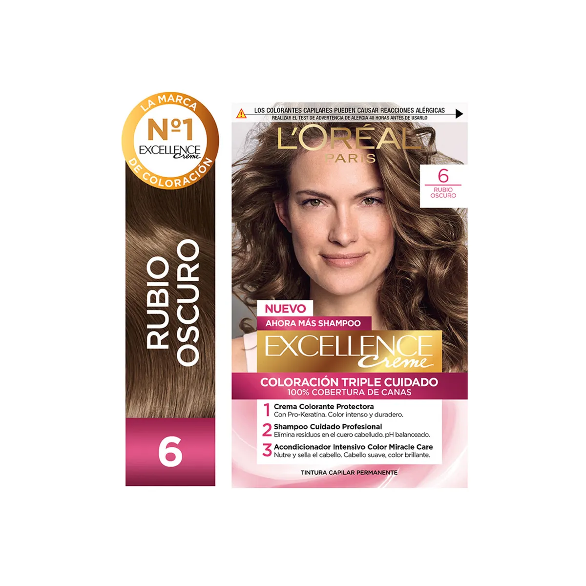 Color permanente N 6 Excellence rubio oscuro 1 uni