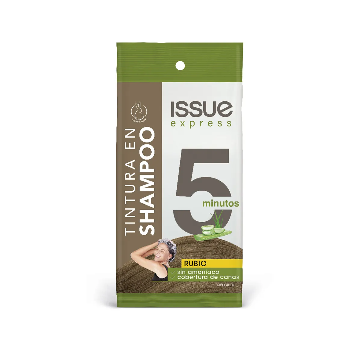 Tintura en shampoo Issue 5 min Rubio 1 uni