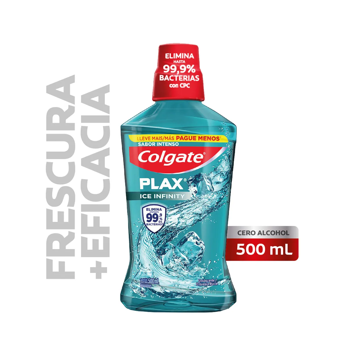 Enjuague bucal Colgate ice infinity plax 500 ml
