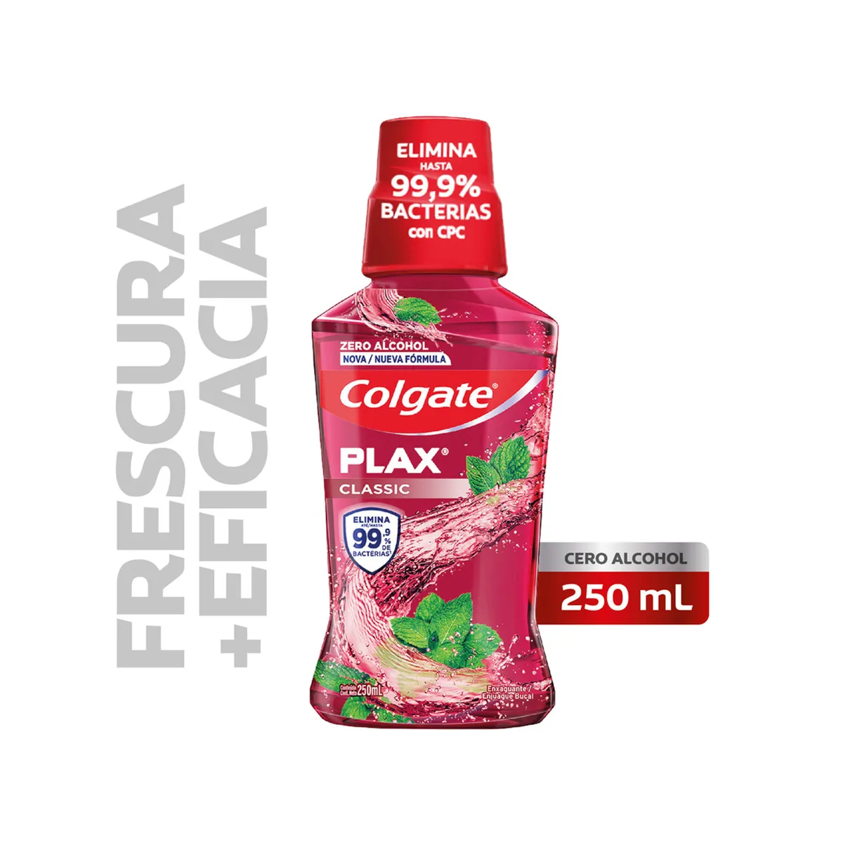 Enjuague bucal Colgate Plax clásico con fluor 250 ml