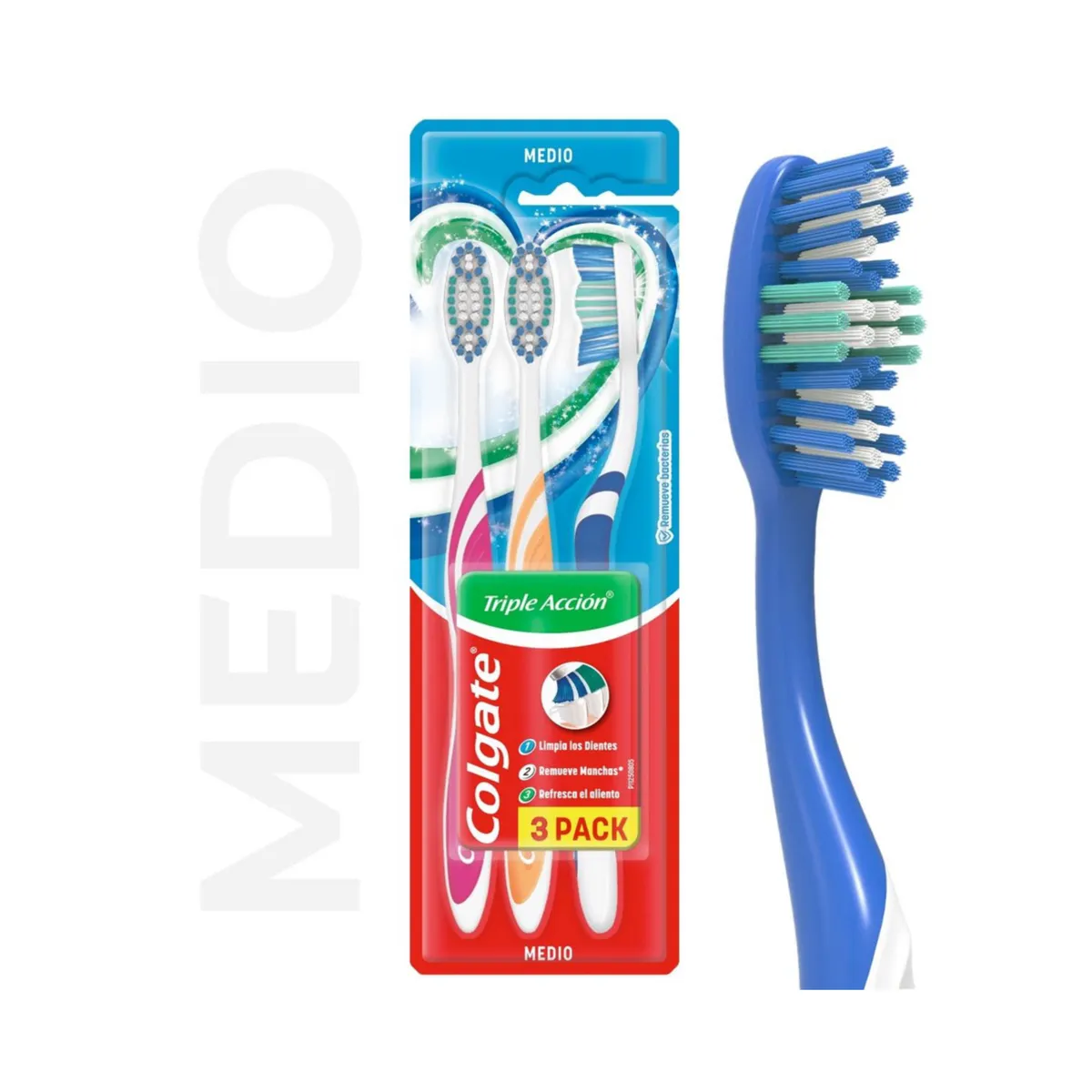 Cepillo de dientes Colgate triple acción 3 uni