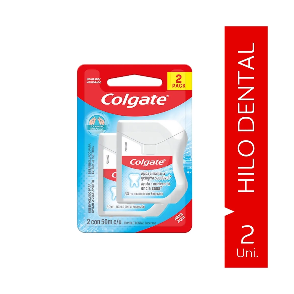 Hilo dental Colgate nylon 50 m.