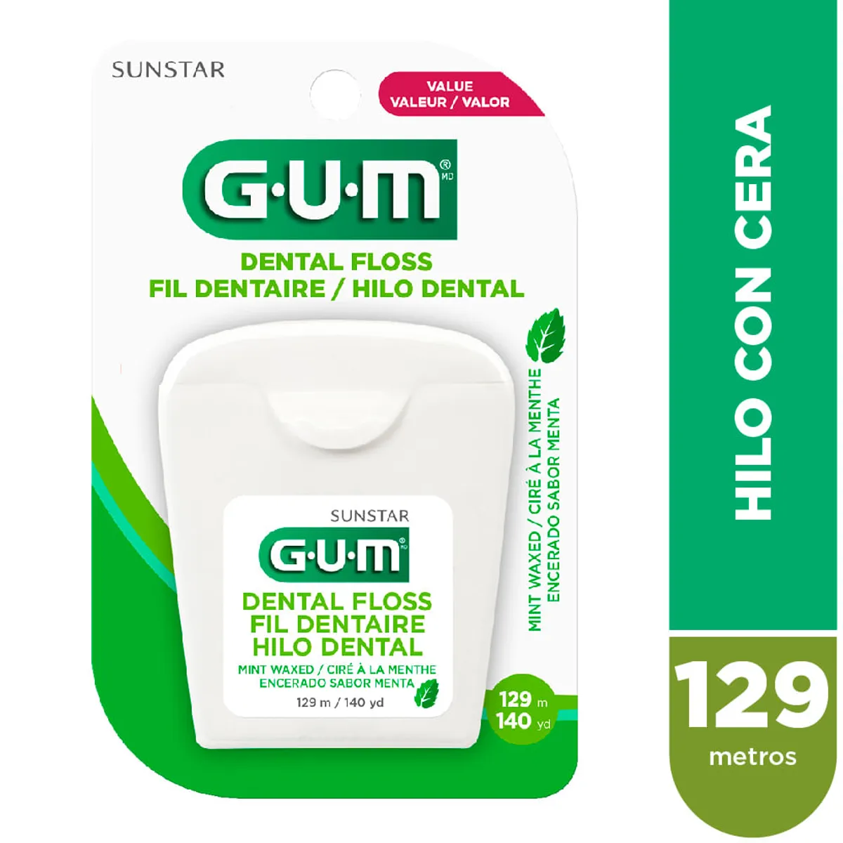 Hilo dental Gum 129 mt.
