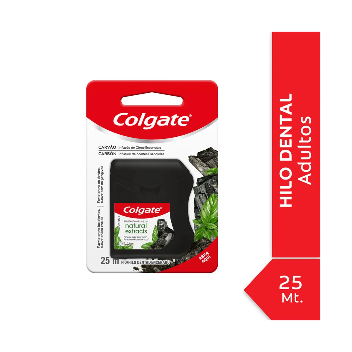 Hilo Dental Colgate Natural Ext Charcoal 25m