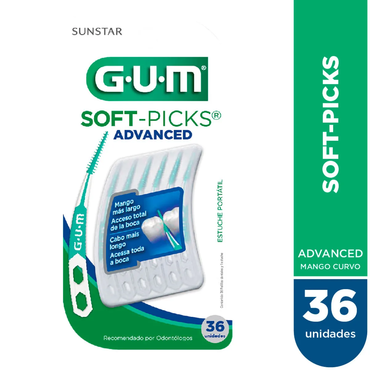 Cepillo interdental Gum soft picks advanced 36 uni