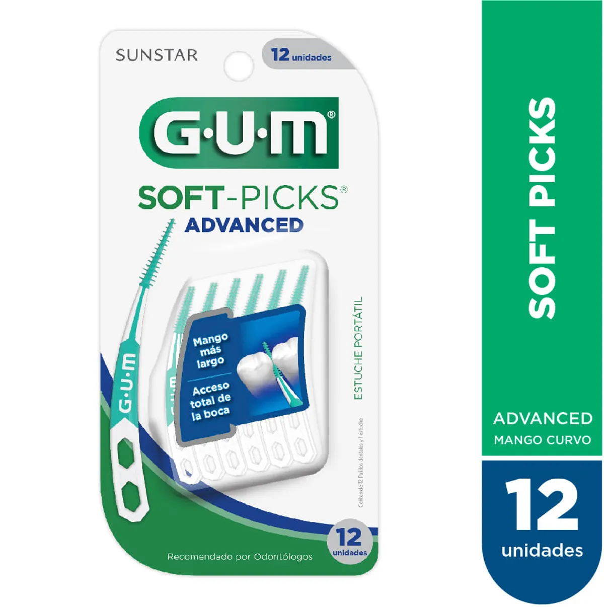 Cepillo interdental Gum soft picks advanced 12 uni