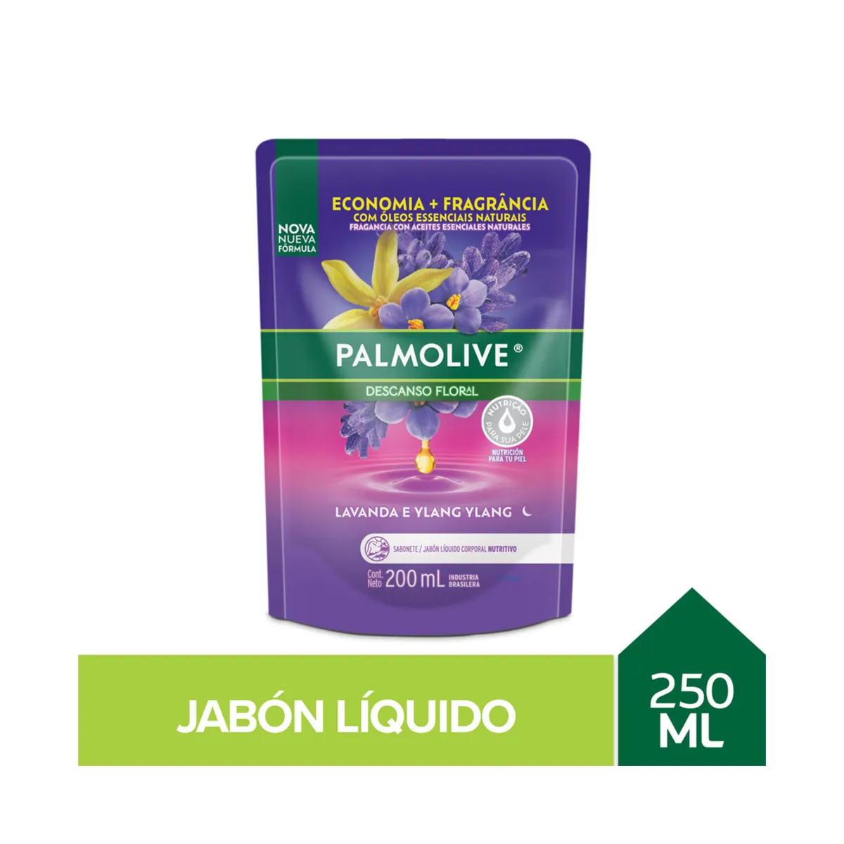Jabón líquido Palmolive descanso floral 200 ml.
