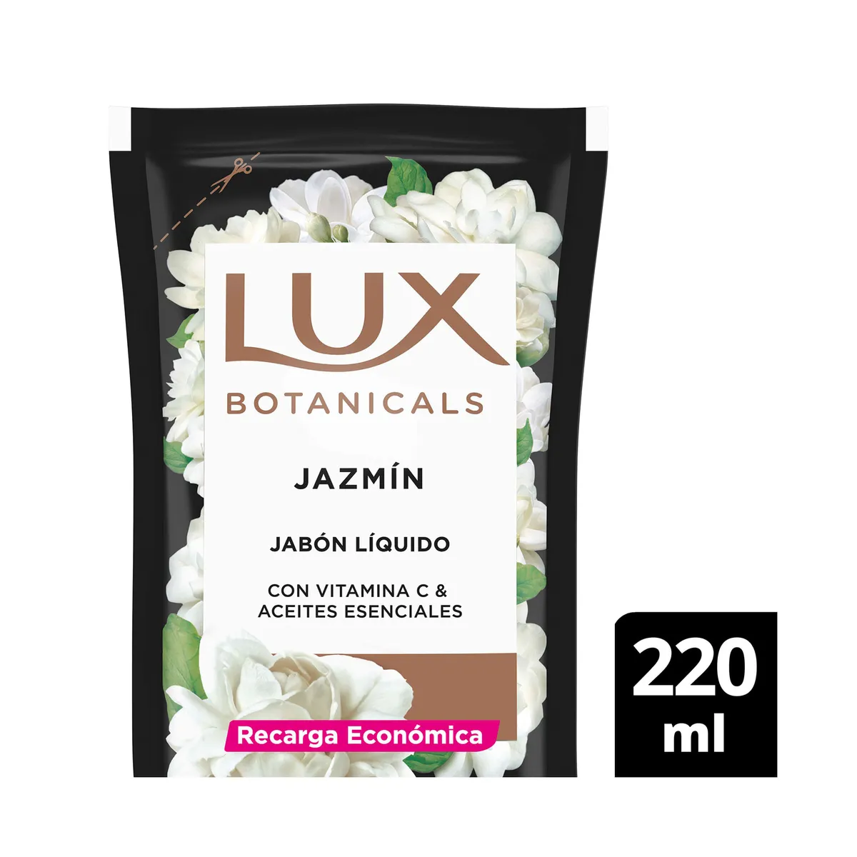 Jabón líquido Lux jazmin repuesto 220 cc.