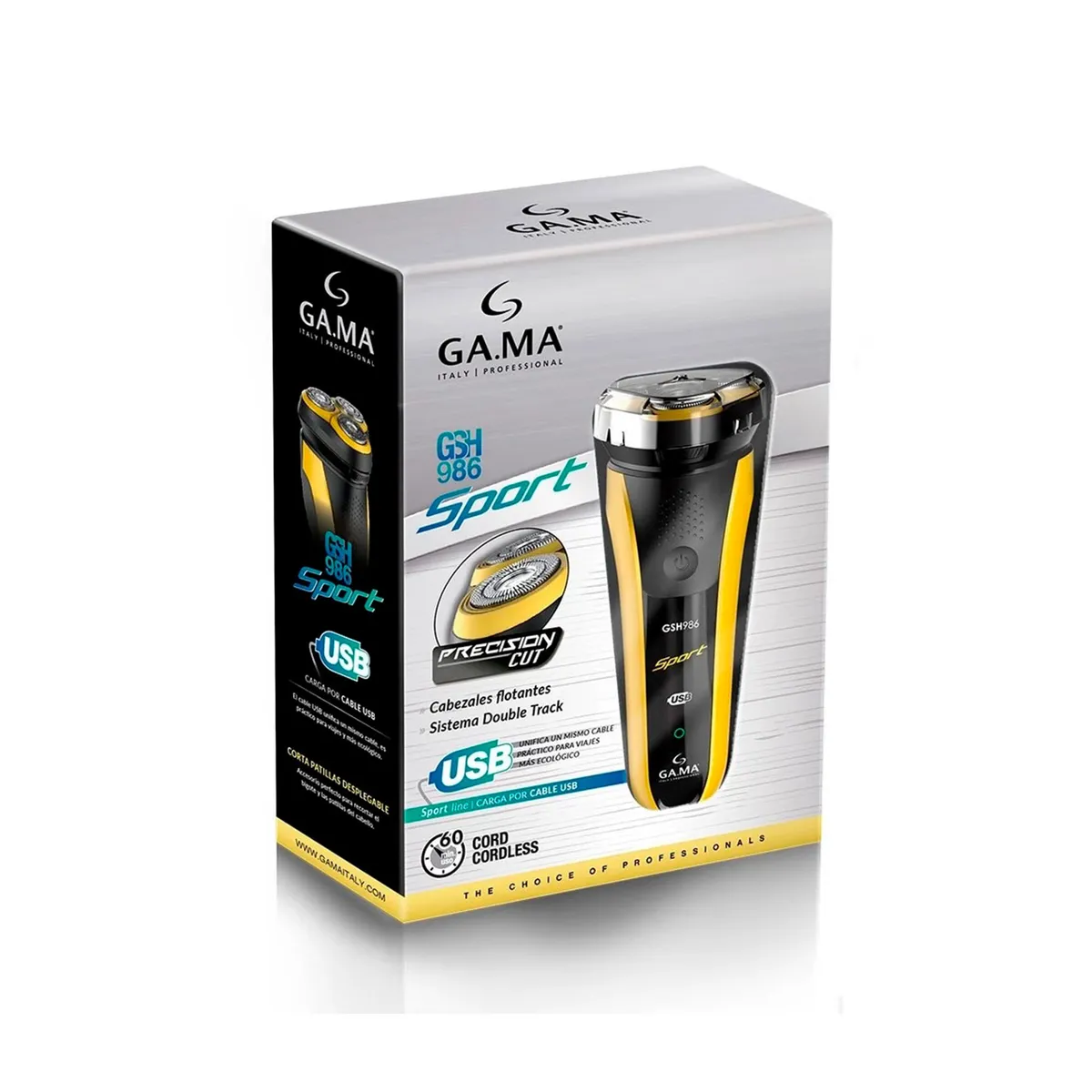 Afeitadora GA.MA gsh986 Sport usb c