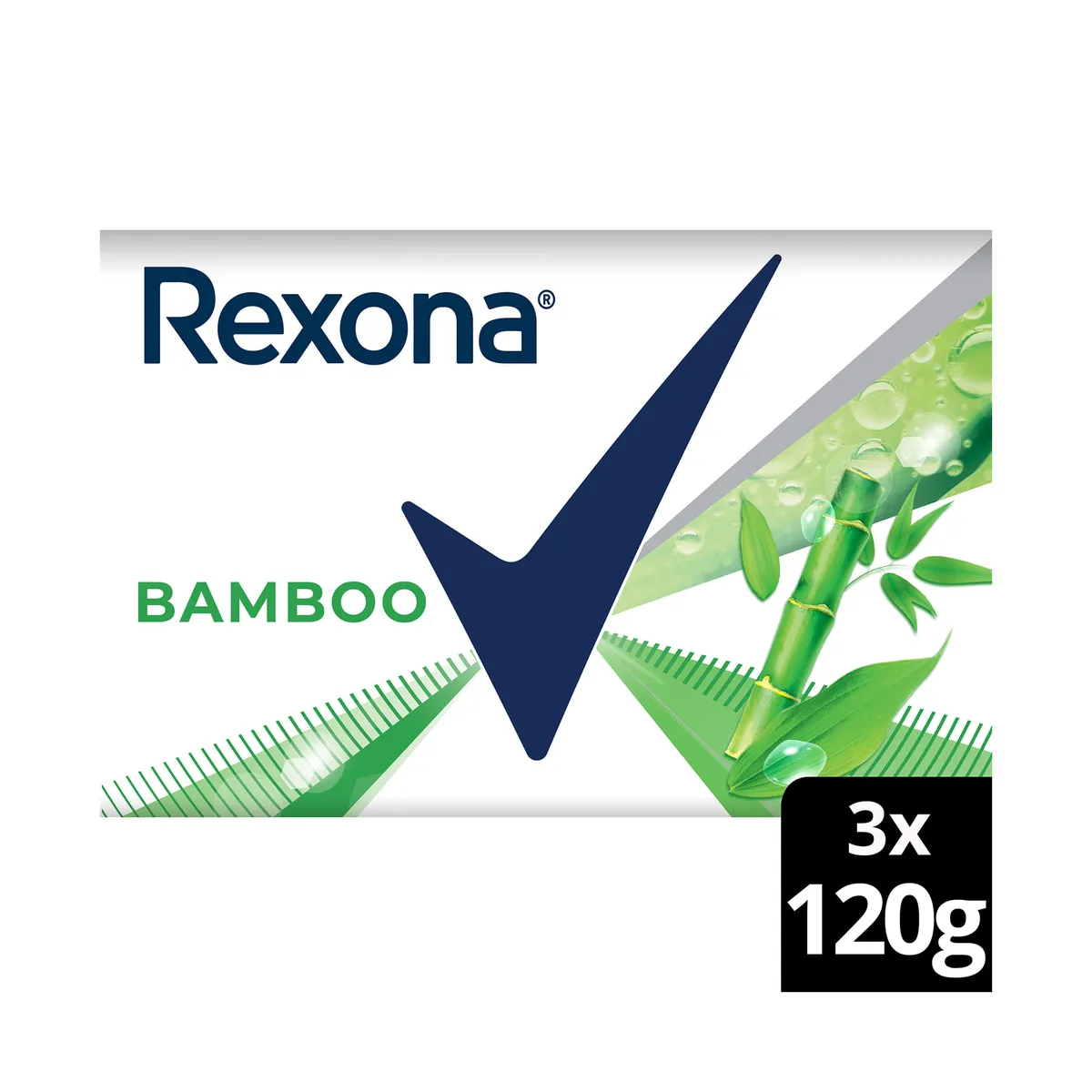 Jabón de tocador Rexona bamboo x3 120 g.