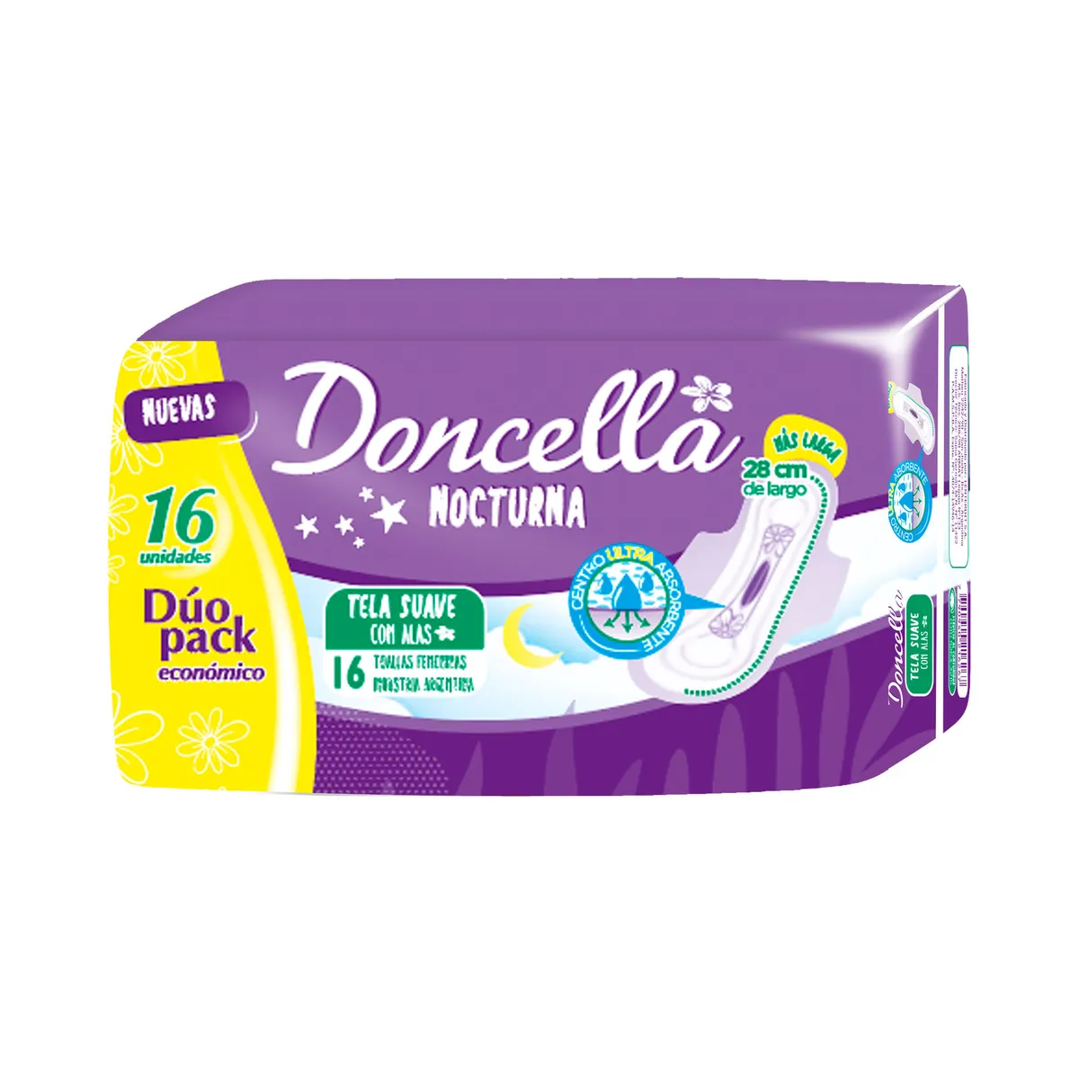 Toallas femeninas Doncella con alas nocturnas 16 uni