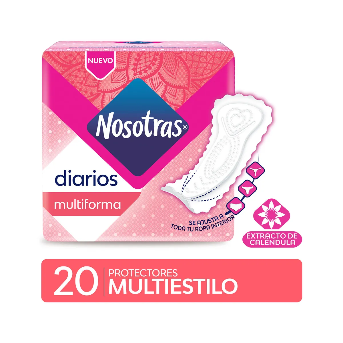 Protector diario Nosotras multiestilo 20 uni