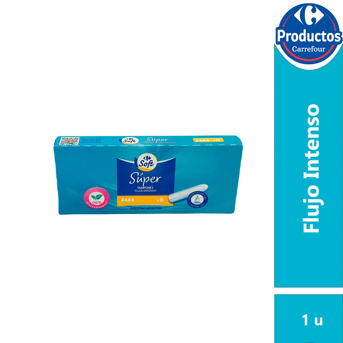 Tampones super Carrefour soft 16 uni.