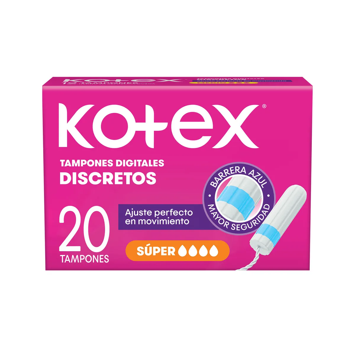 Tampones Kotex super 20 uni