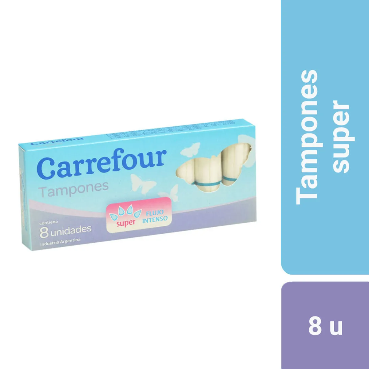 Tampones Carrefour super 8 u.