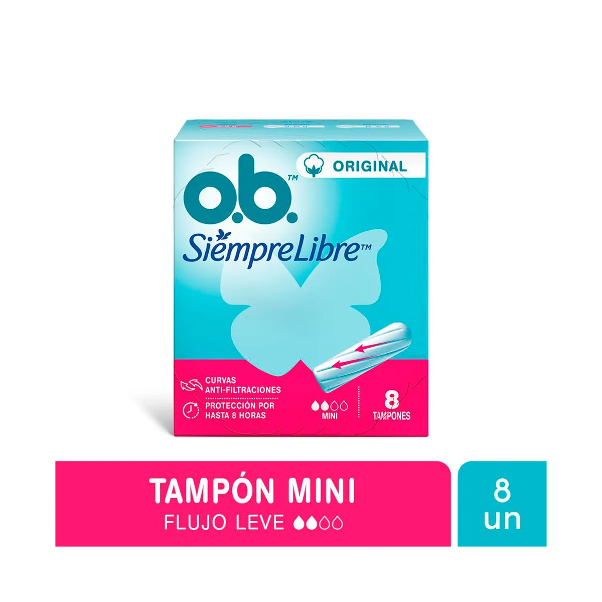 Tampones OB Siempre Libre mini x 8 uni