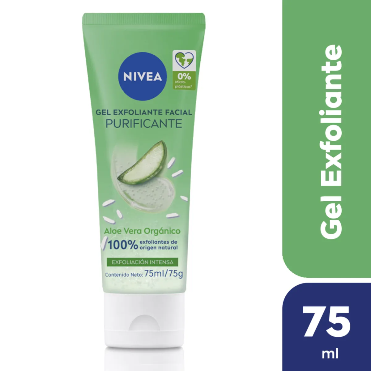 Gel exfoliante facial purificante Nivea para todo tipo de piel 75 ml.