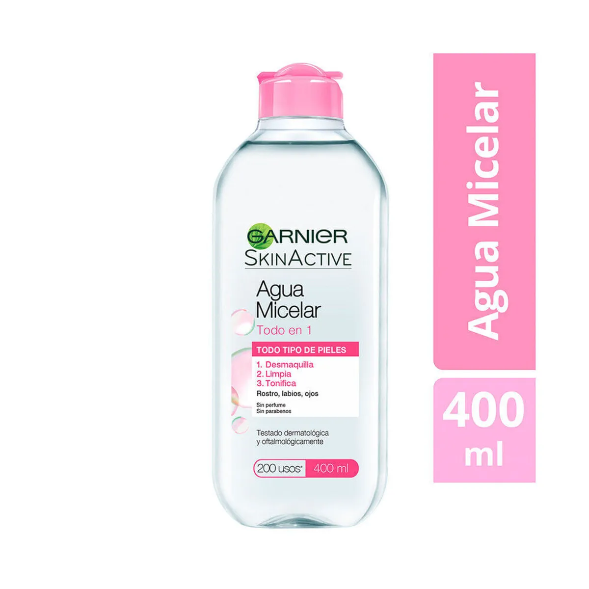 Agua micelar Garnier skinactive 400 cc.