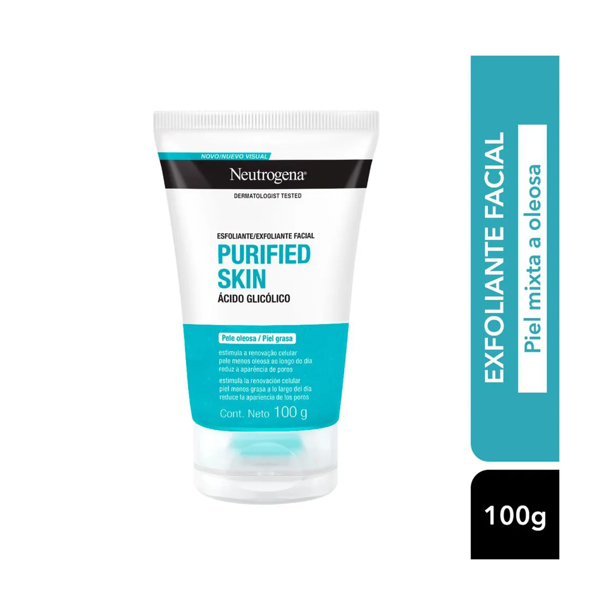 Exfoliante facial Neutrogena purified skin 100 g.
