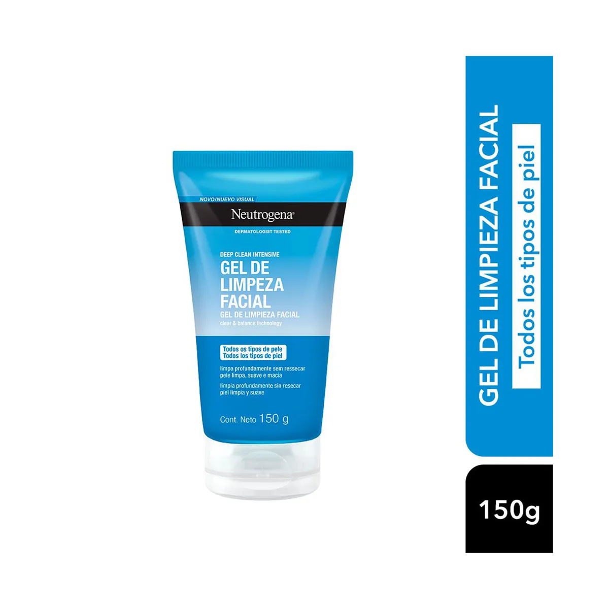 Gel de limpieza facial Neutrogena deep clean intensive 150 grs