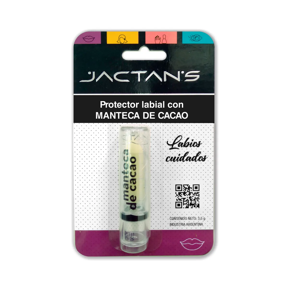 Protector labial Jactans con manteca de cacao 1 uni