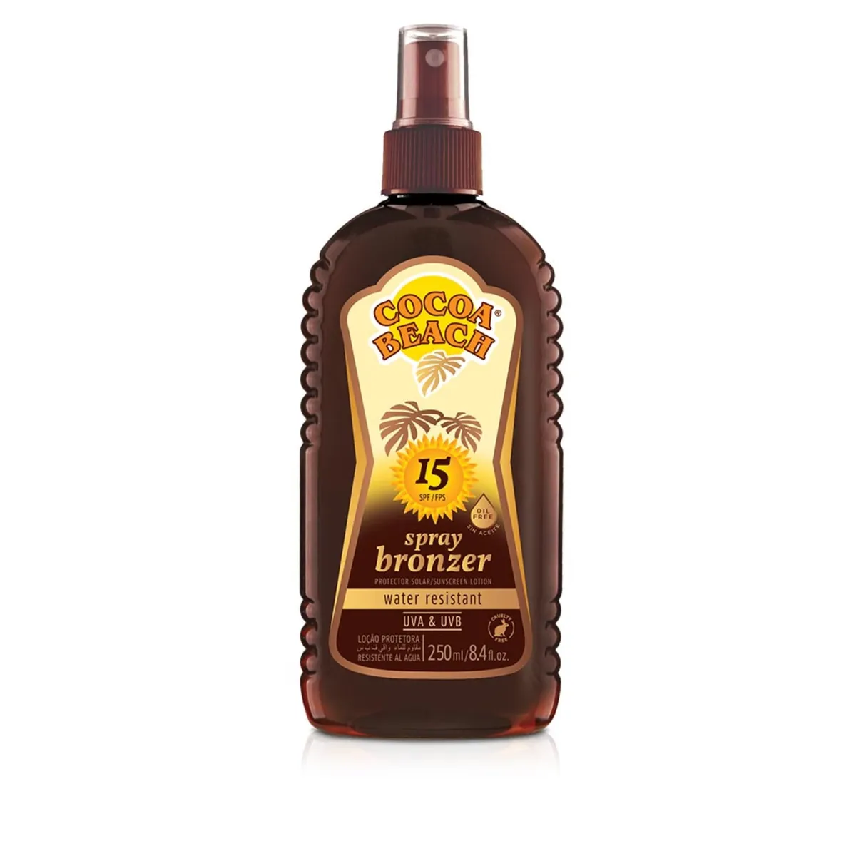 Bronceador spray Cocoa Beach fps 15 x 250 cc.