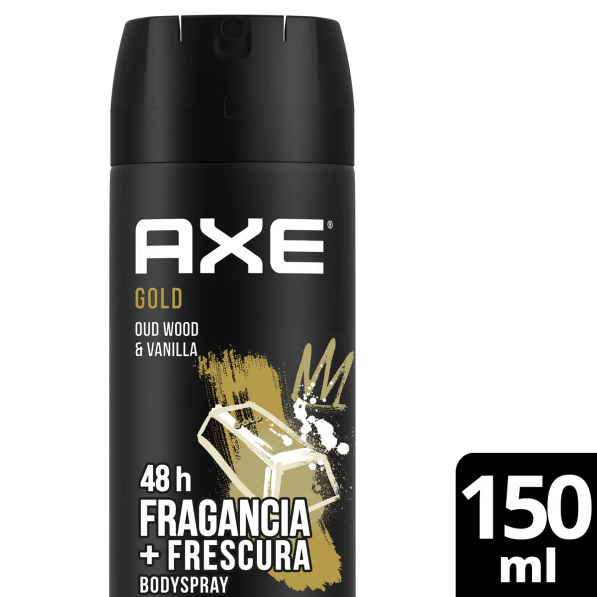 Desodorante para hombre Axe gold vainilla en aerosol 150 ml.
