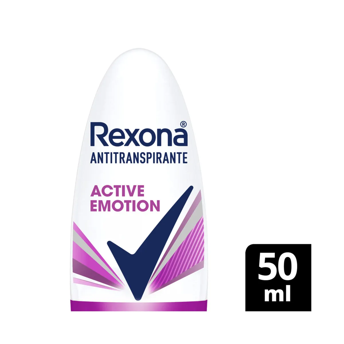 Antitranspirante roll on Rexona active emotion 500 cc.