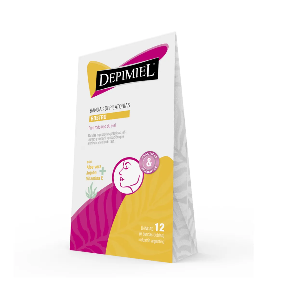 Bandas depilatorias rostro Depimiel x 12 uni