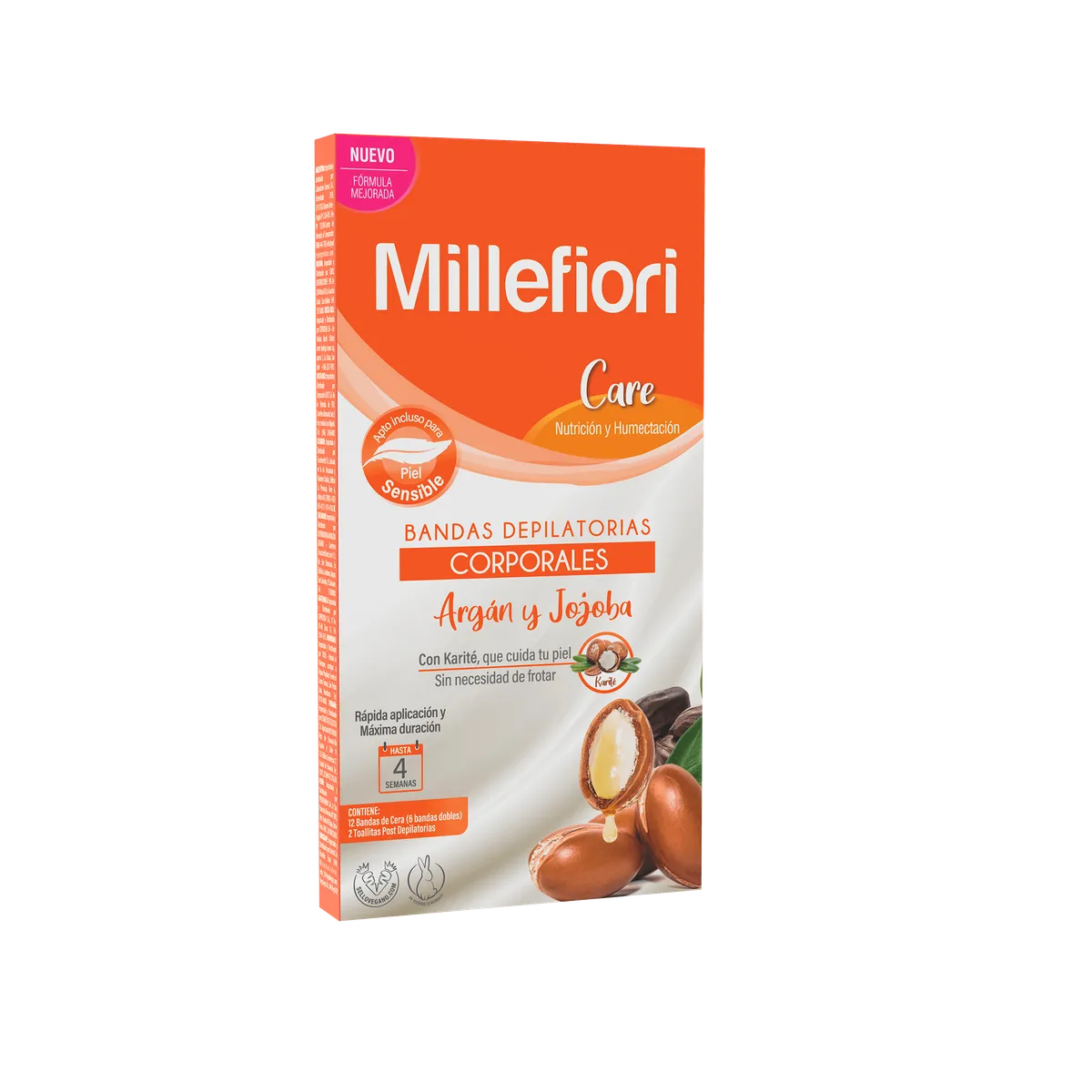 Banda depilatoria Millefiori corpo care 12 uni