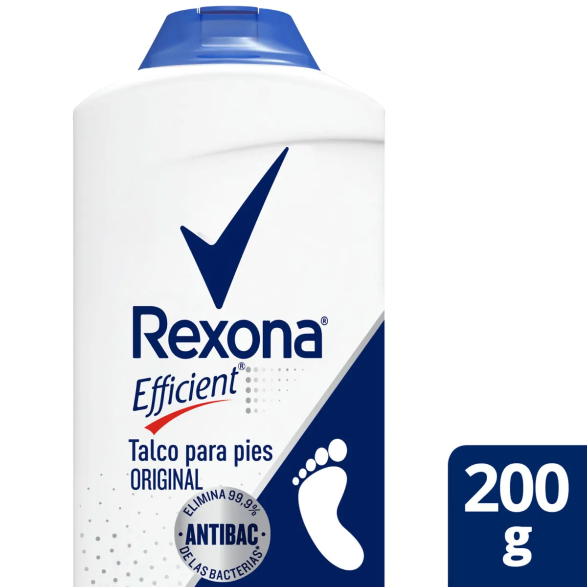 Desodorante Rexona efficient original en talco 200 g.