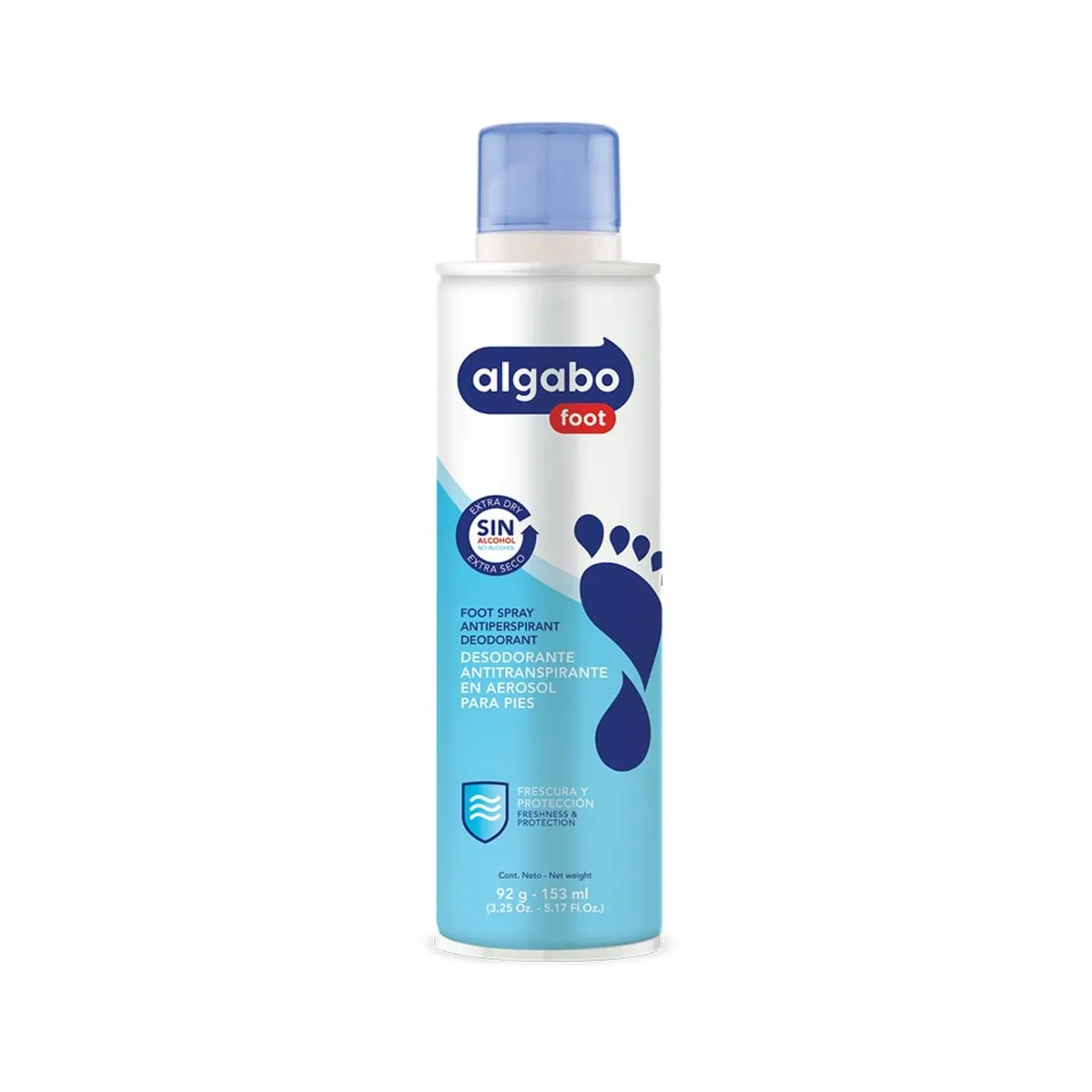 Desodorante de pies Algabo en aerosol 153 cc.