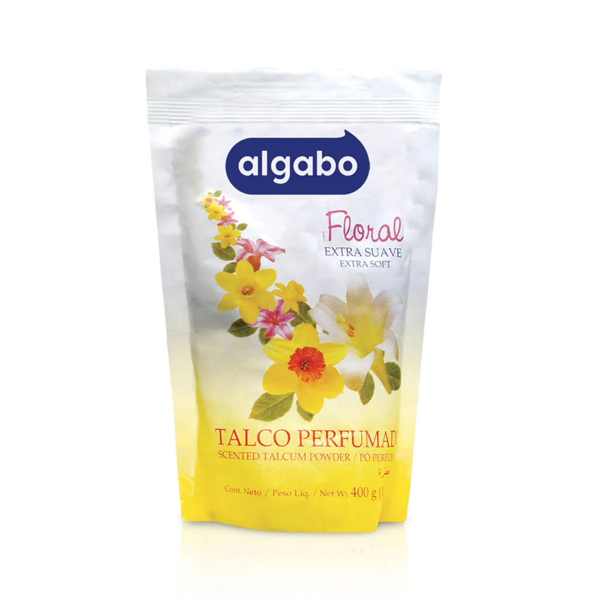 Repuesto talco corporal Algabo floral 400 g.