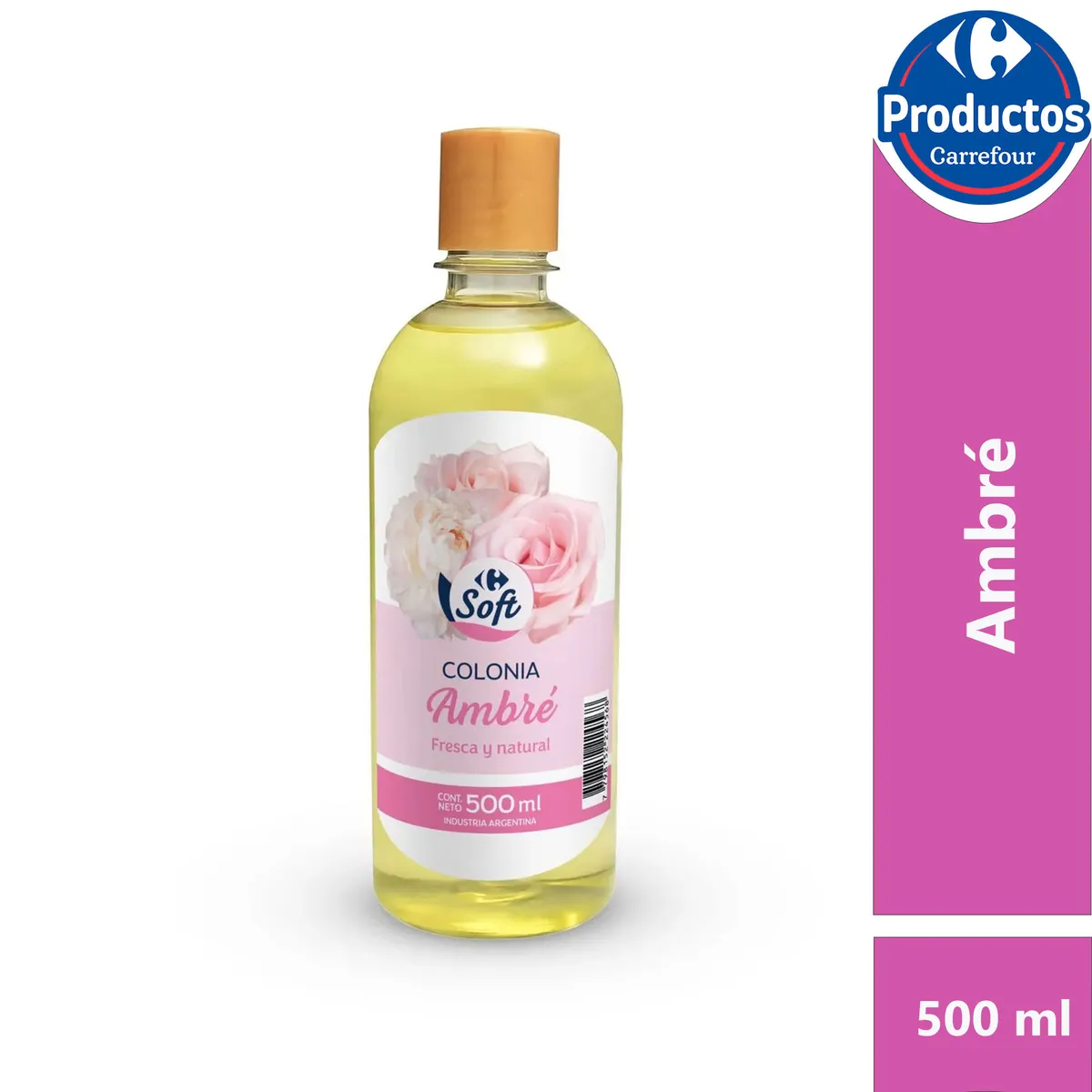 Colonia Carrefour ambre 500 cc.