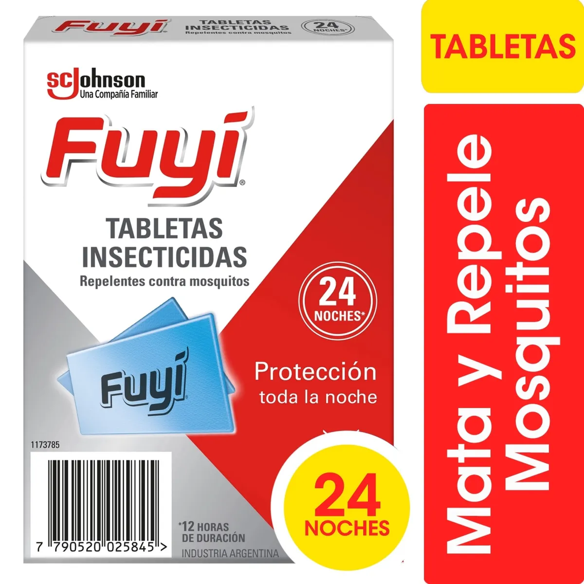 Tabletas insecticidas Fuyi contra mosquitos repuesto 24 uni