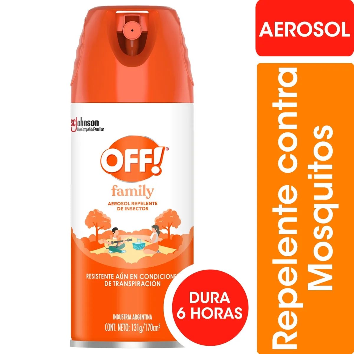 Repelente Off family aerosol 170 cc.
