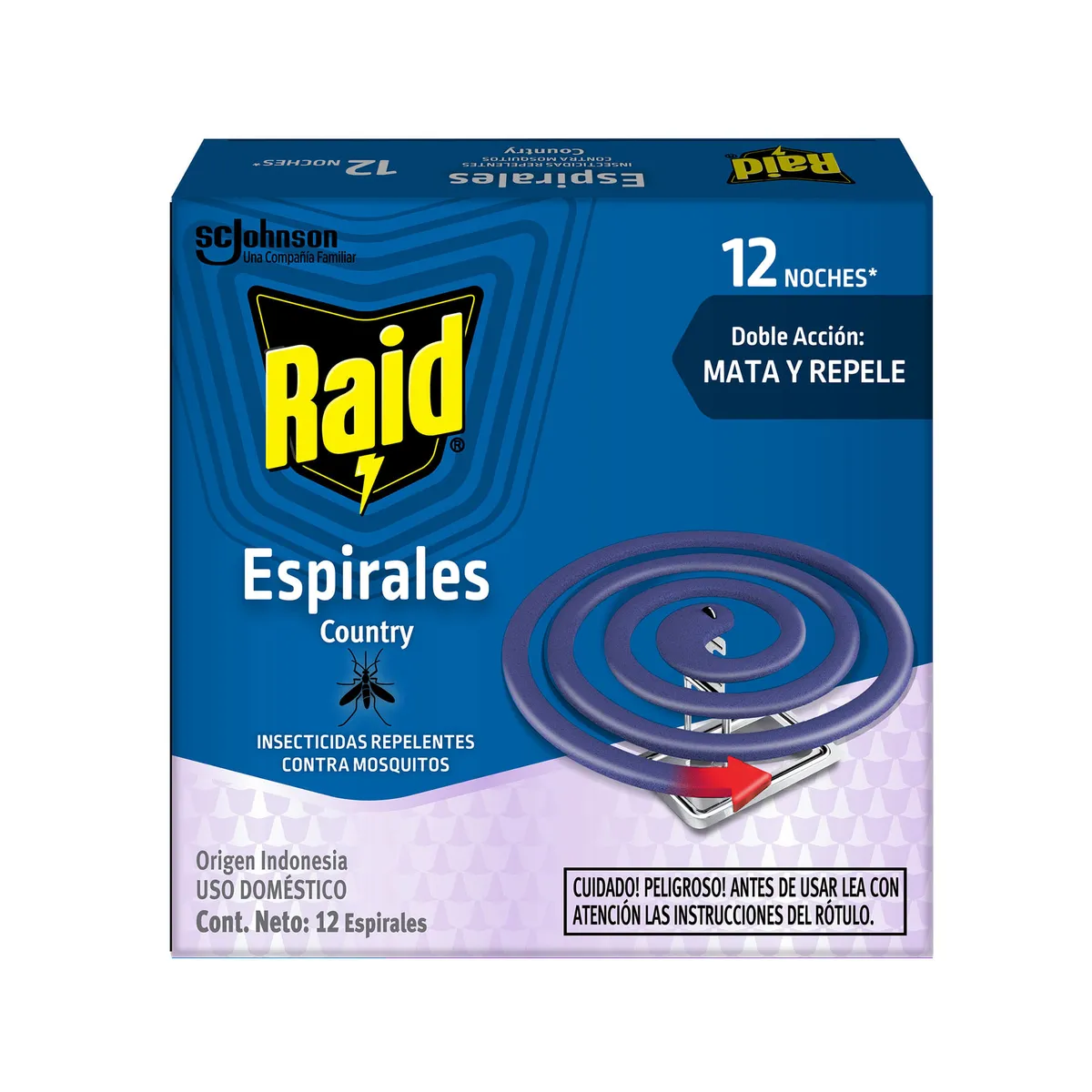 Espirales para mosquitos Raid country fresh 12 uni
