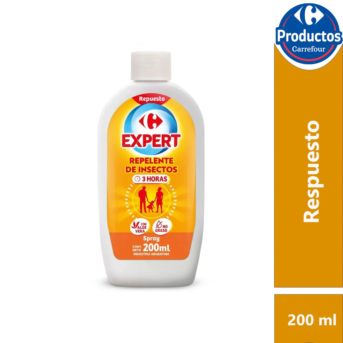 Repuesto de repelente Carrefour Expert 200 ml