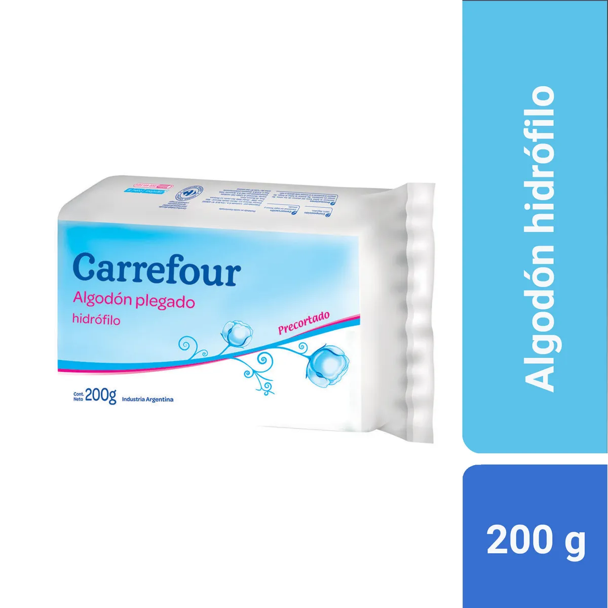 Algodón Carrefour plegado 200 g.