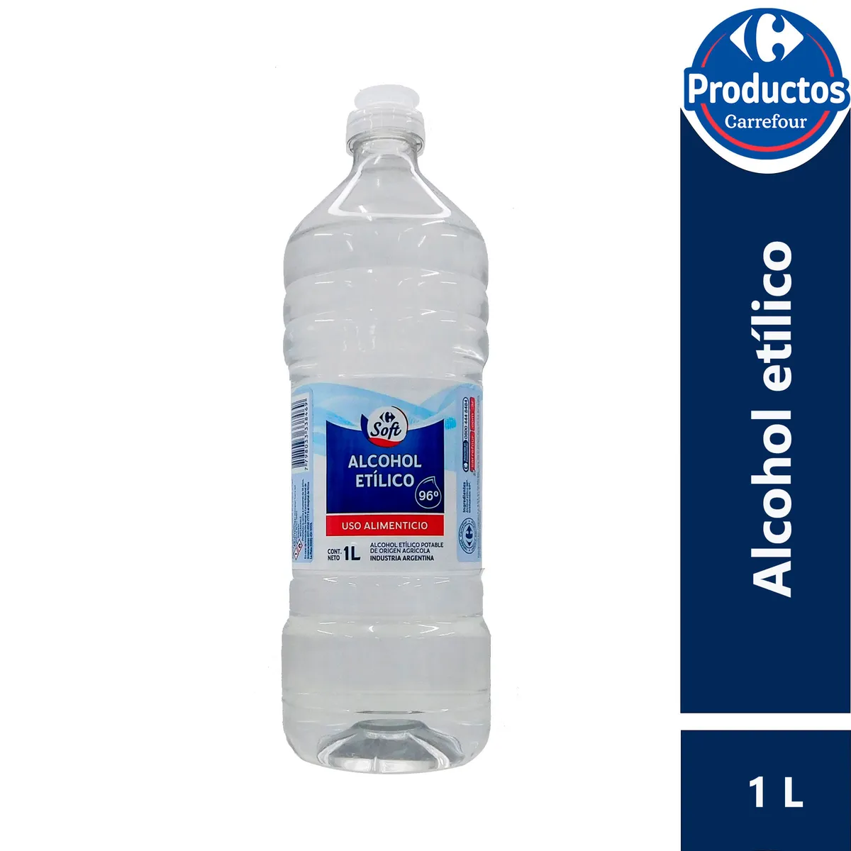 Alcohol etilico Carrefour 1 l.