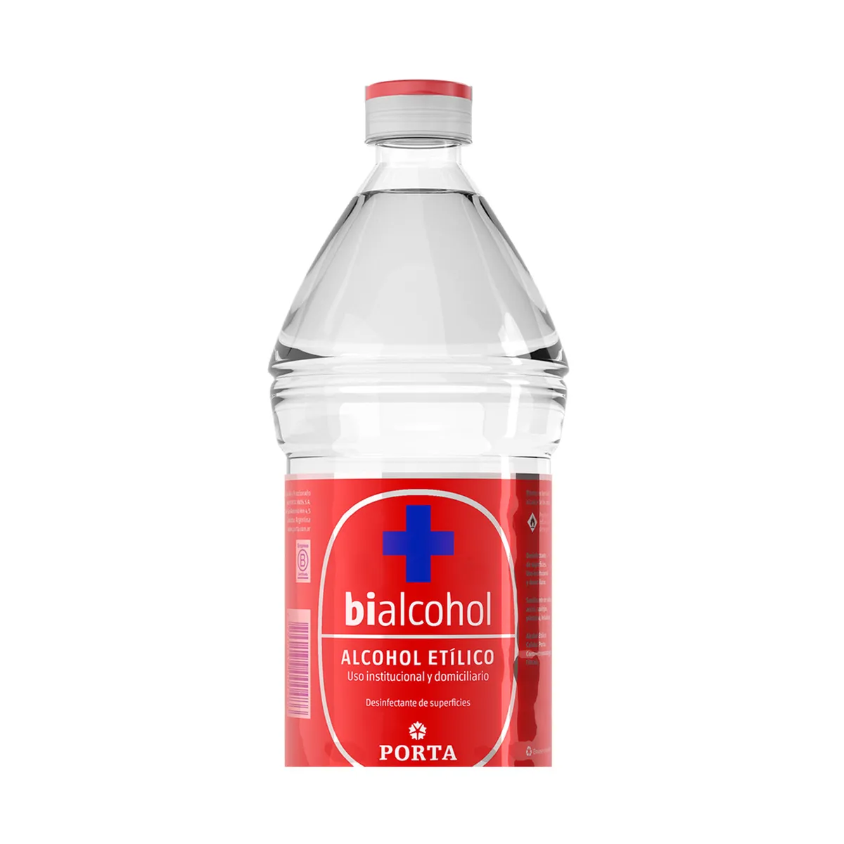 Alcohol etílico 70% desinfección Bialcohol botella 1 l.