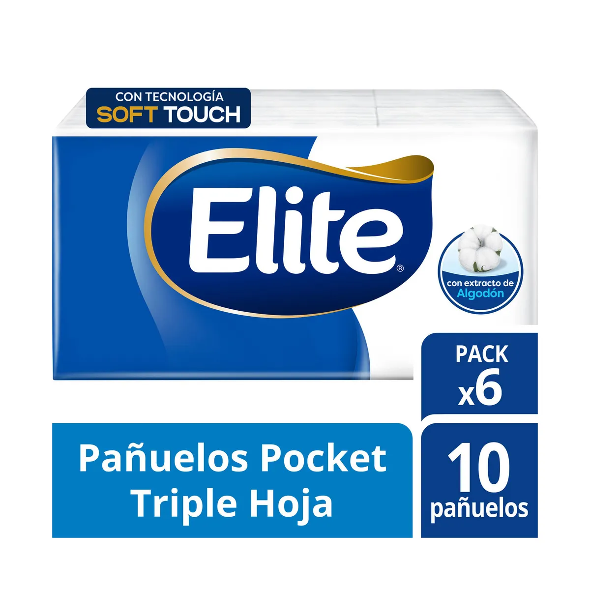 Pañuelos Elite Pocket 6 uni
