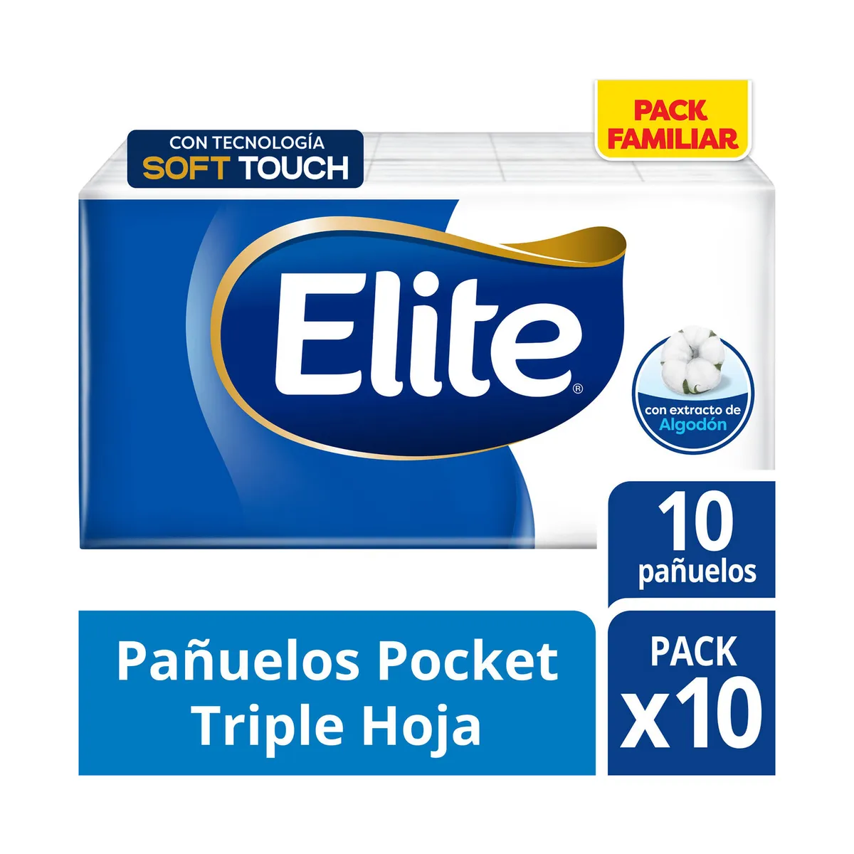 Pañuelos Elite Pocket 10 uni