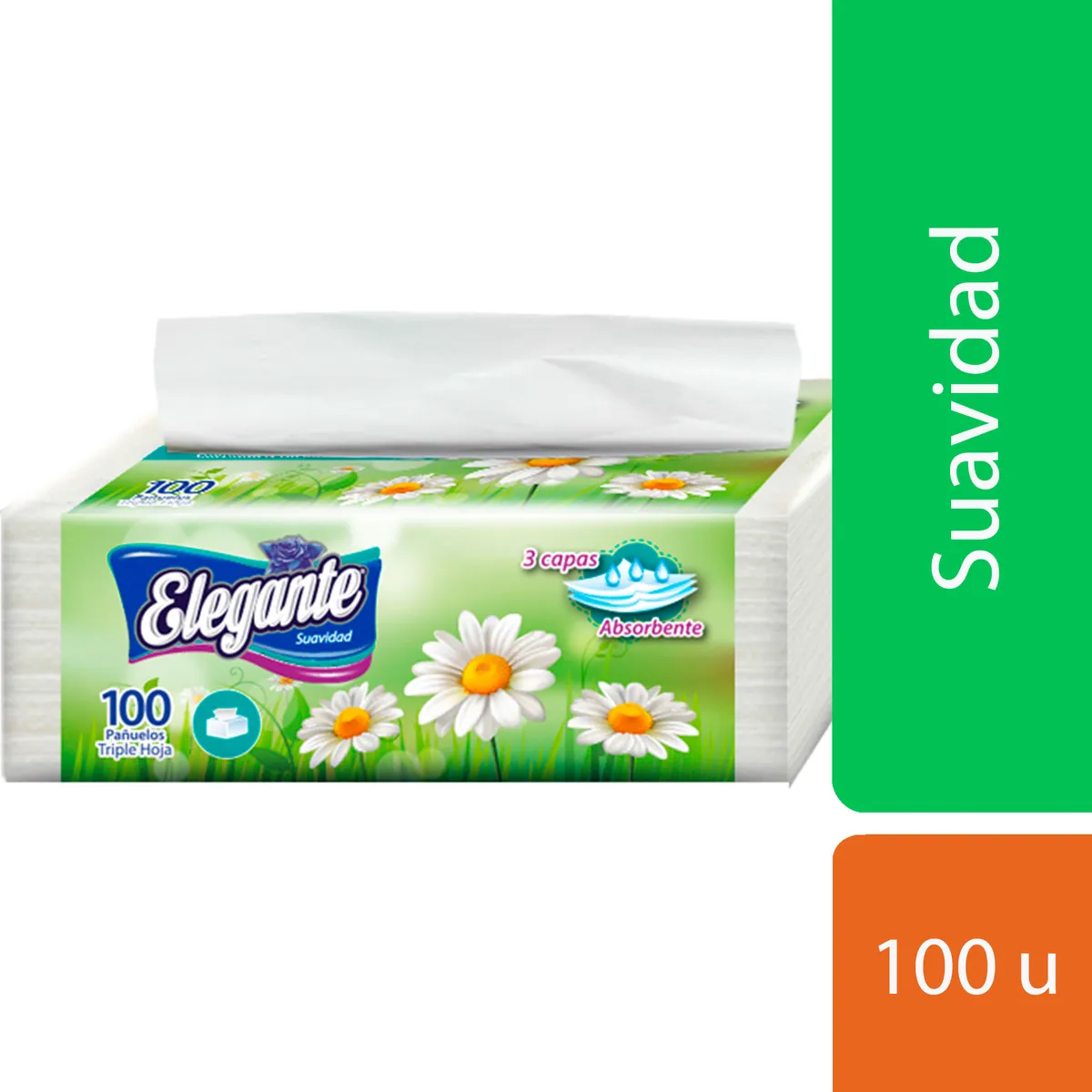 Pañuelos descartables Elegante largos x 100 uni