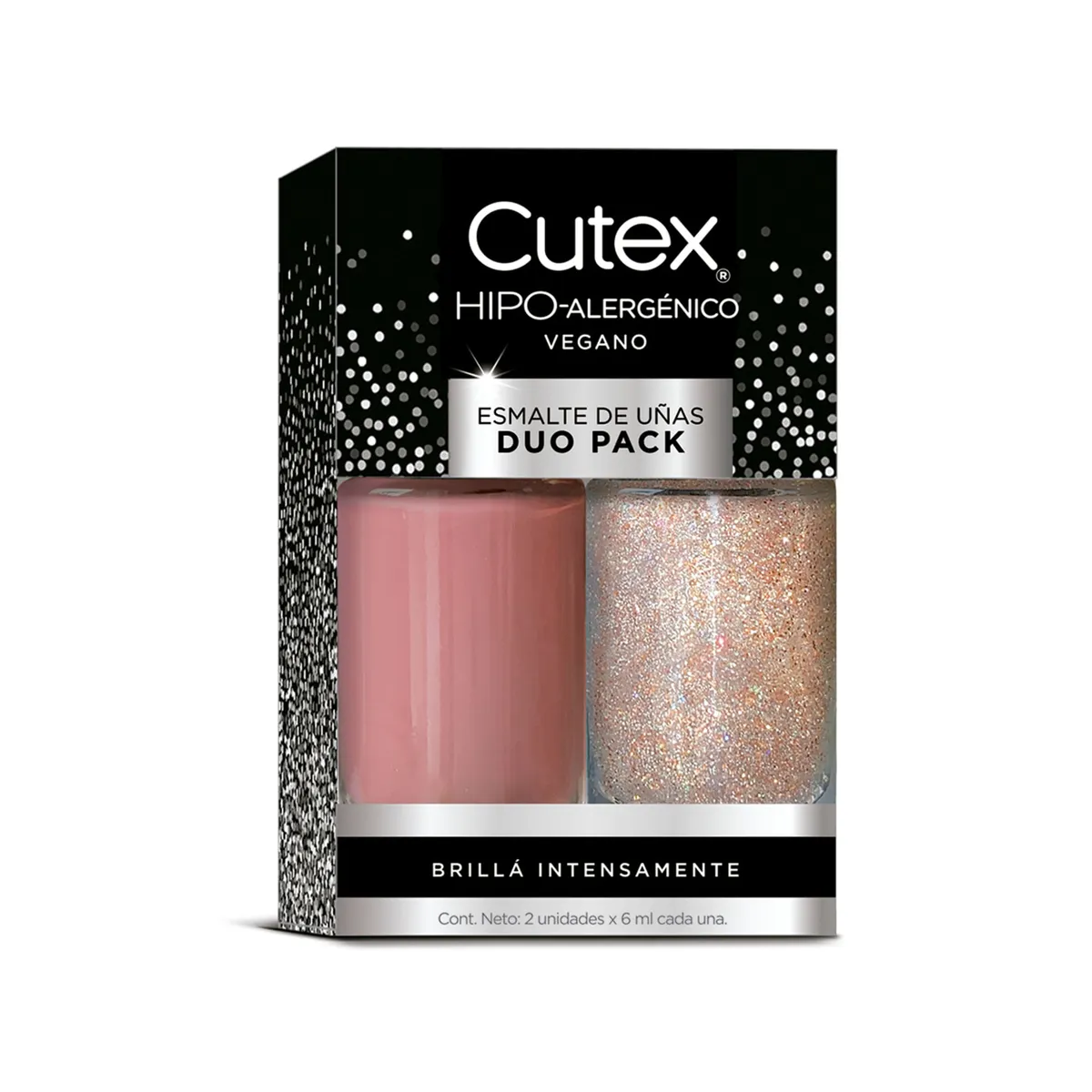 Esmalte celebración rosa Cutex duopack 2 uni