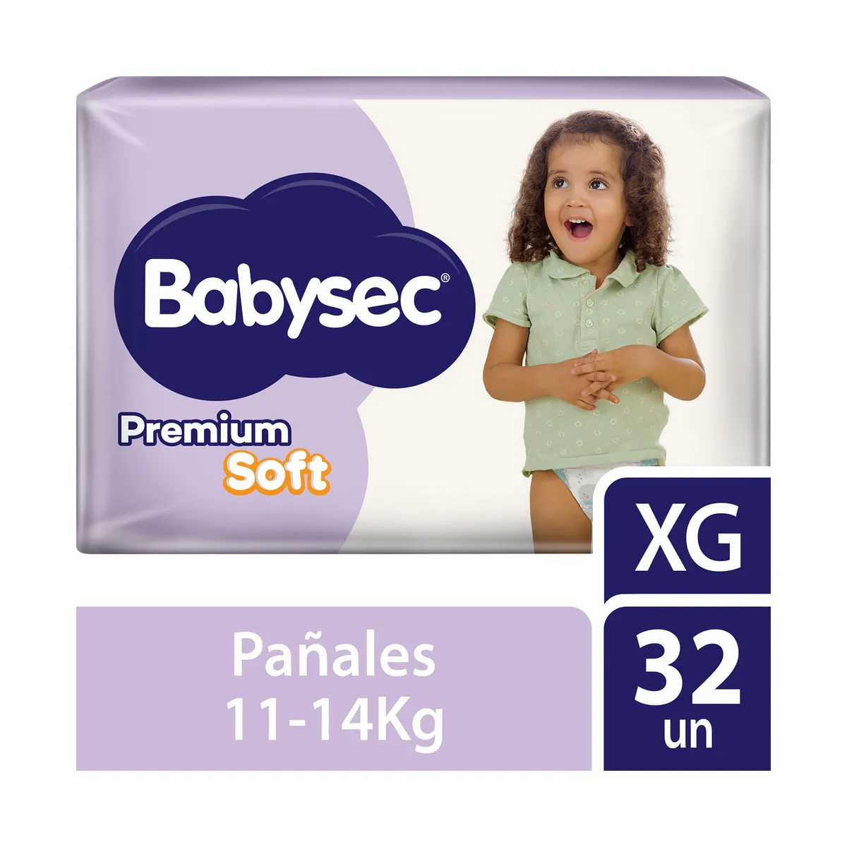Pañales Babysec premium soft XG 32 uni
