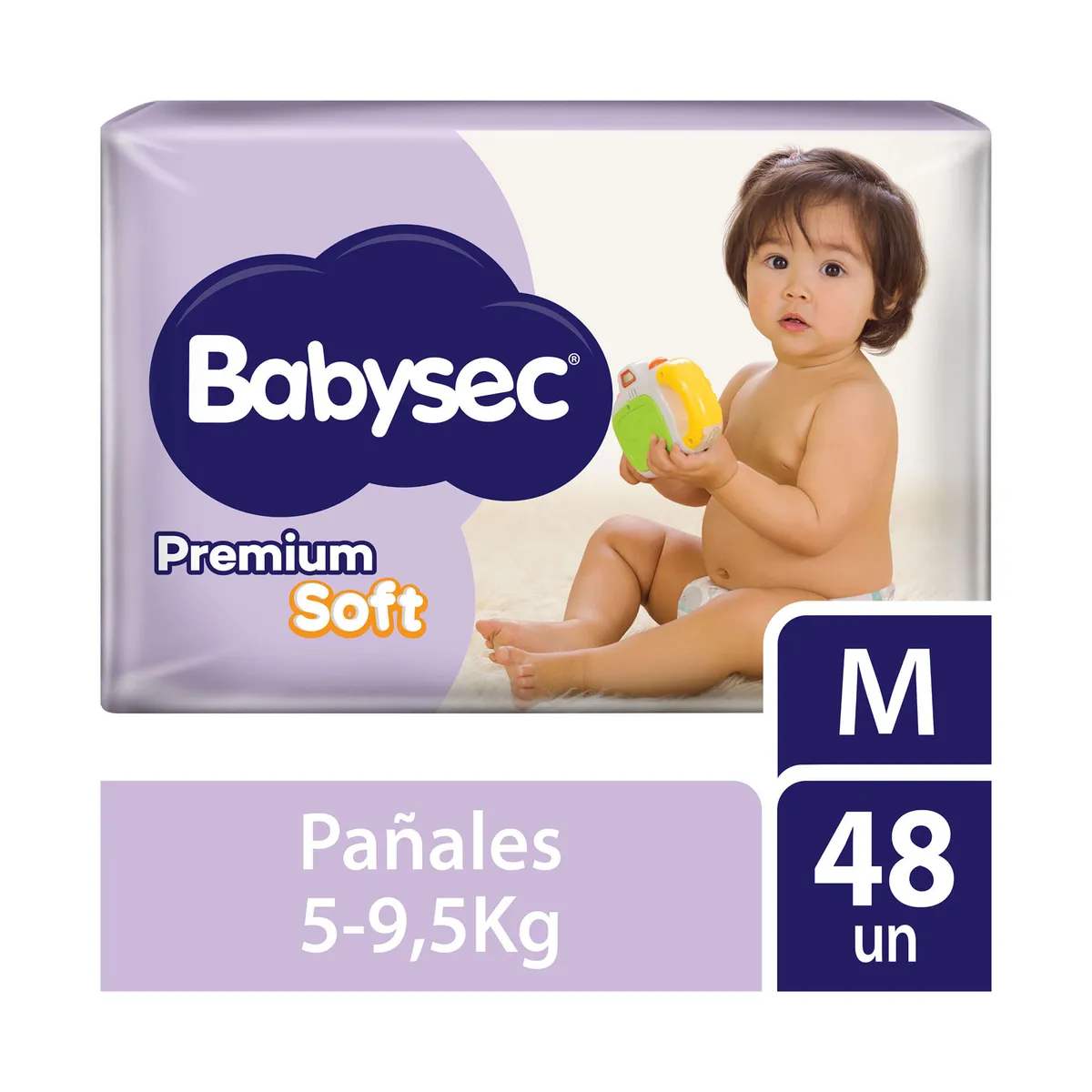 Pañales Babysec premium soft M 48 uni