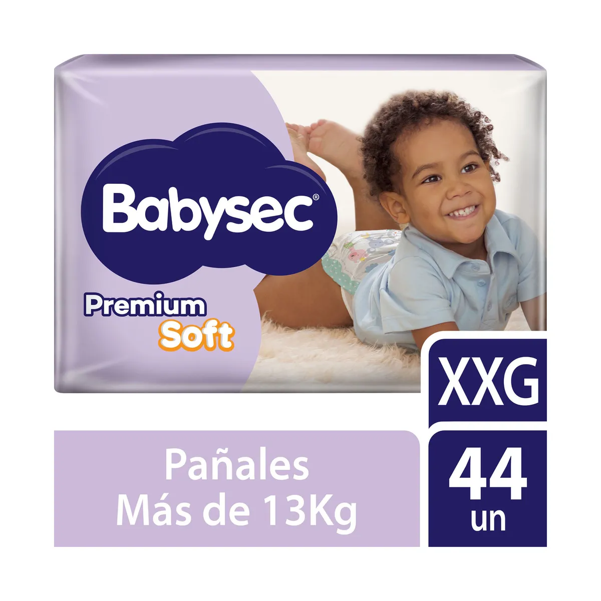 Pañales Babysec premium soft XXG 44 uni