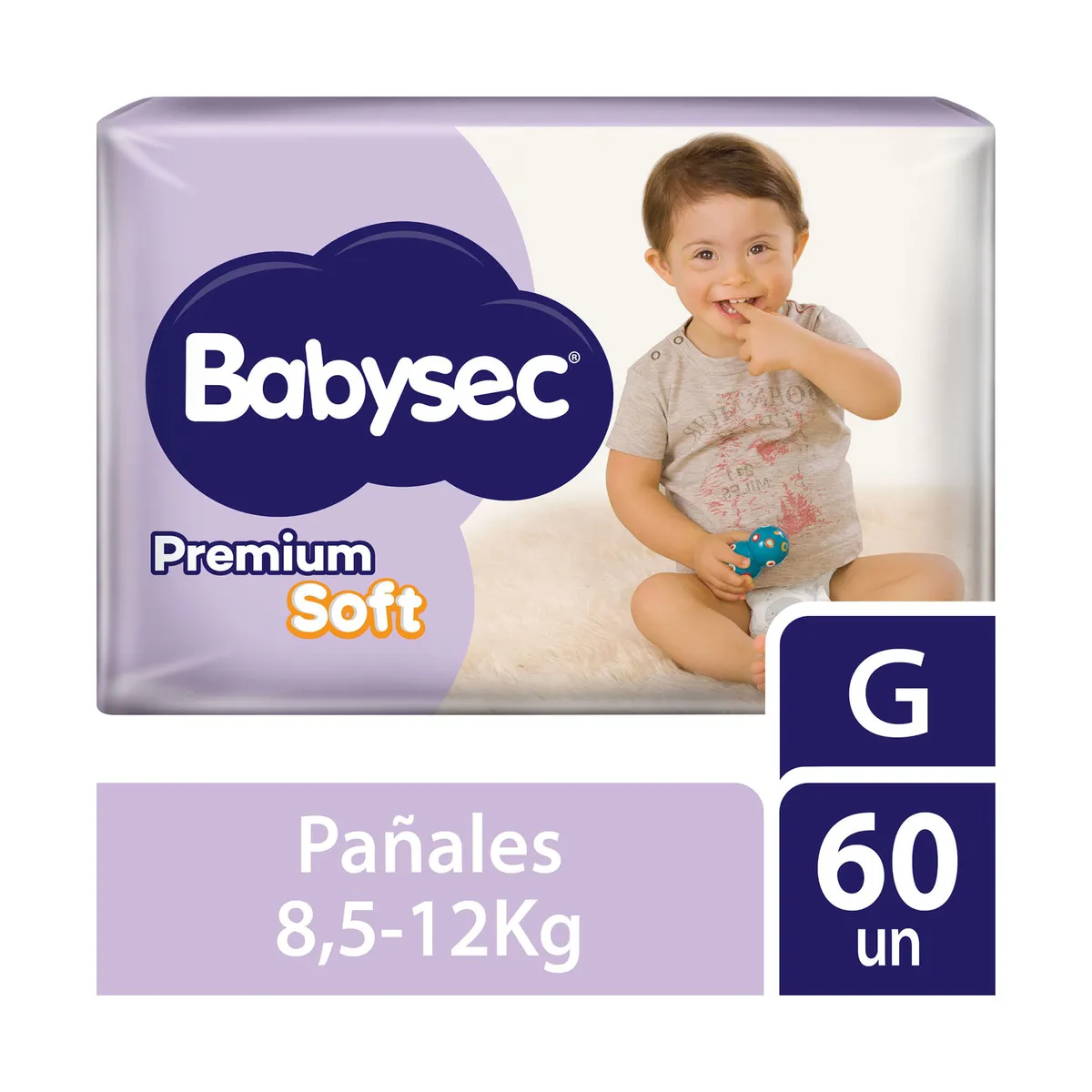 Pañales Babysec premium soft G 60 uni